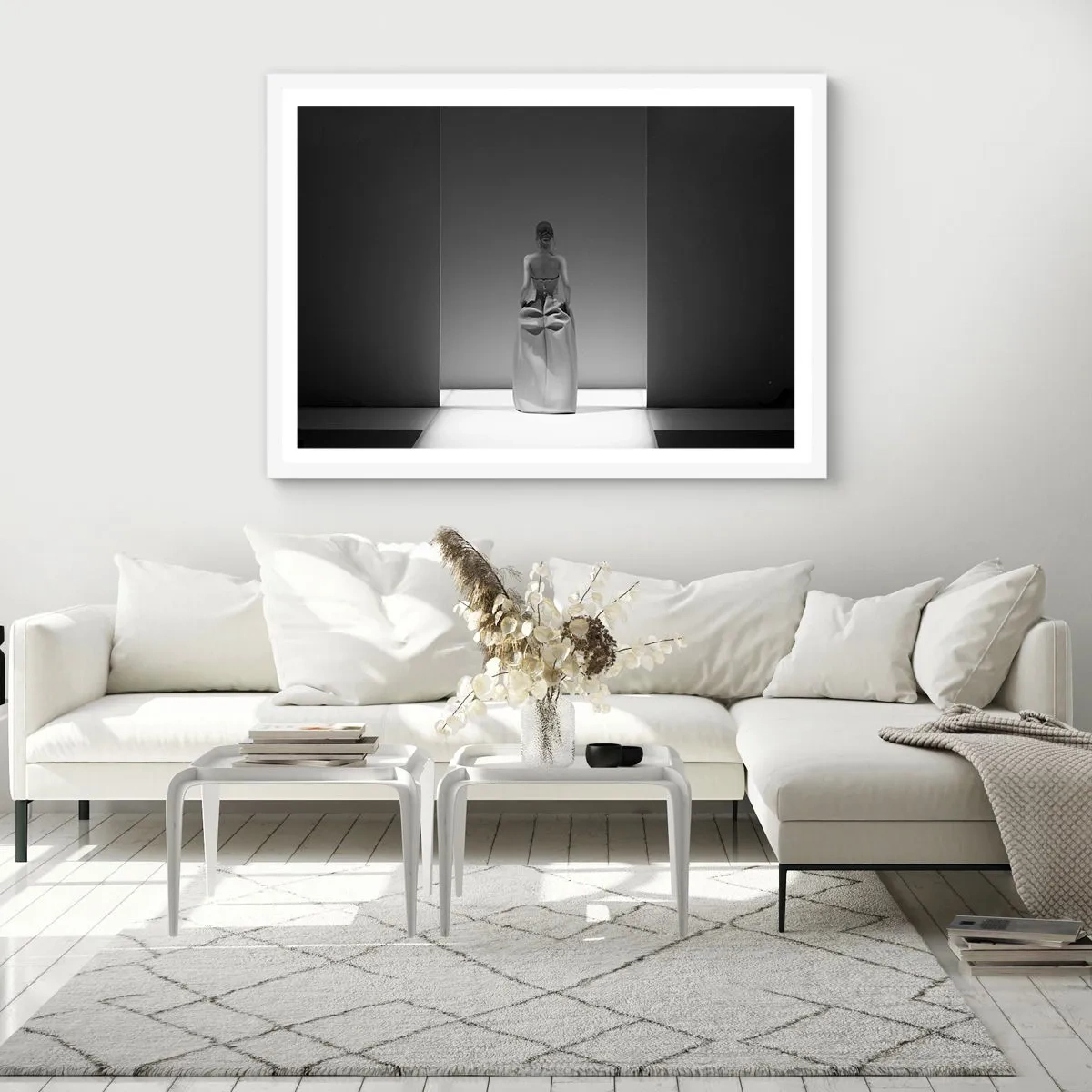 Affiche dans un cadre blanc - Poster - Simplicité raffinée - 40x30 cm