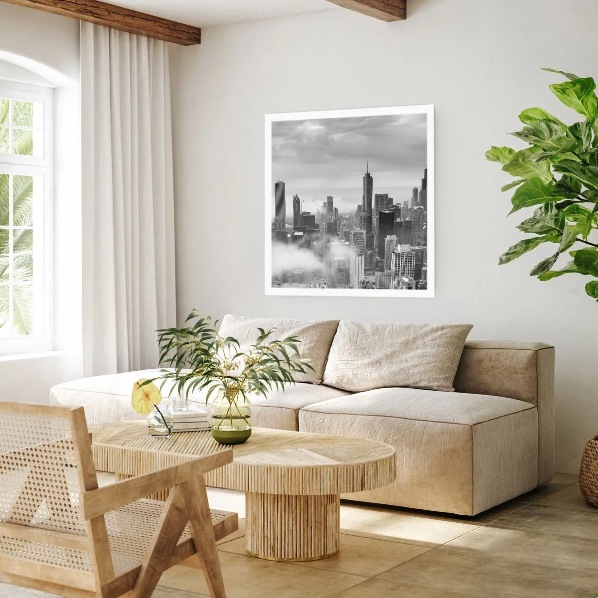 Affiche - Poster - Paysage américain - 30x30 cm