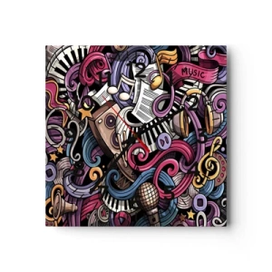 Horloge murale - Pendule murale - Mélodie compliquée - 30x30 cm