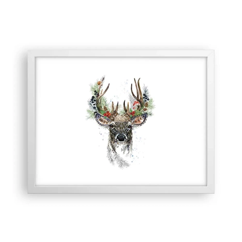 Affiche dans un cadre blanc - Poster - En robe de fête - 40x30 cm