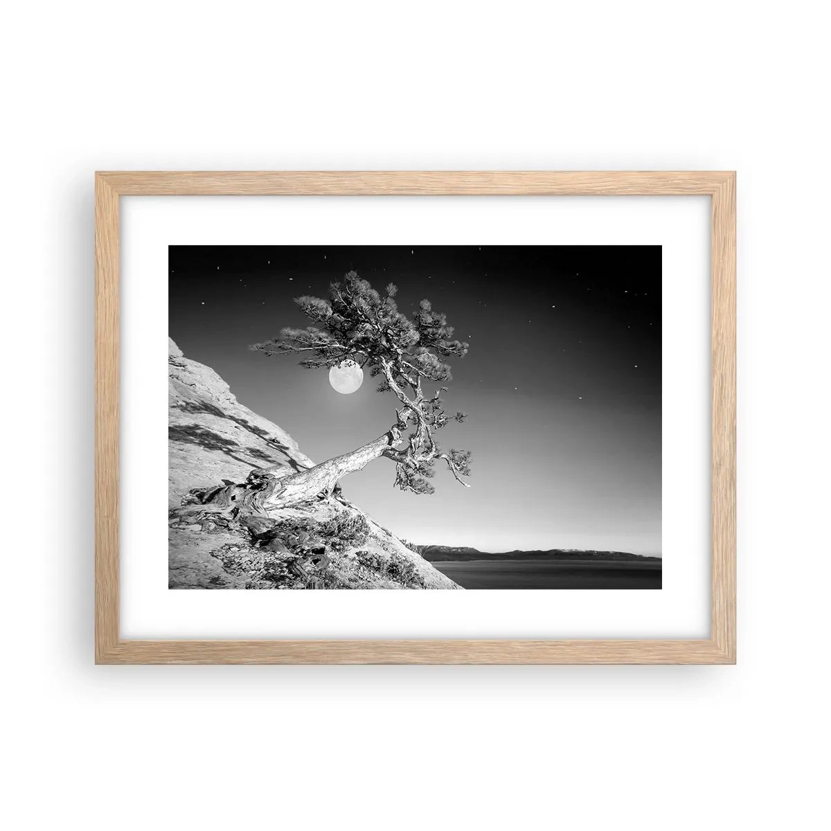 Affiche dans un chêne clair - Poster - Un combattant vainqueur - 40x30 cm