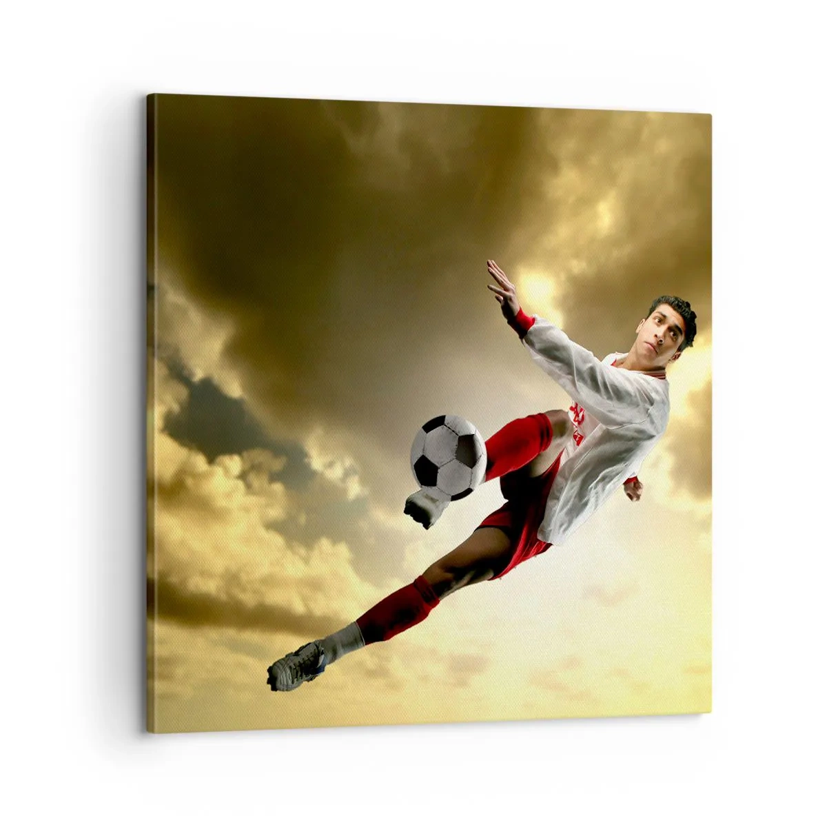 Impression sur toile - Image sur toile - Le paradis du football - 60x60 cm
