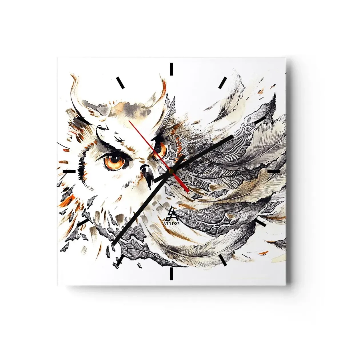 Horloge murale - Pendule murale - Elle vient du monde de la magie - 40x40 cm