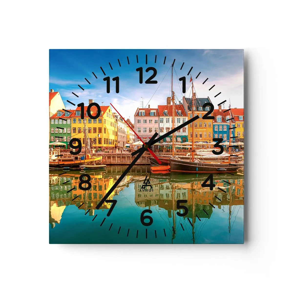 Horloge murale - Pendule murale - Aussi lisse qu'un miroir au-dessus de l'eau - 30x30 cm