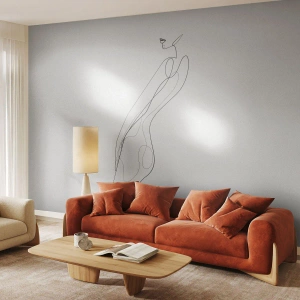 Papier Peint Photo Premium Sand - Juste une promesse - Femme, Graphique, Le corps de la femme - 300x210 cm