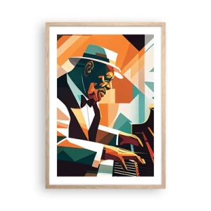 Affiche dans un chêne clair - Poster - C’est tout le jazz - 50x70 cm
