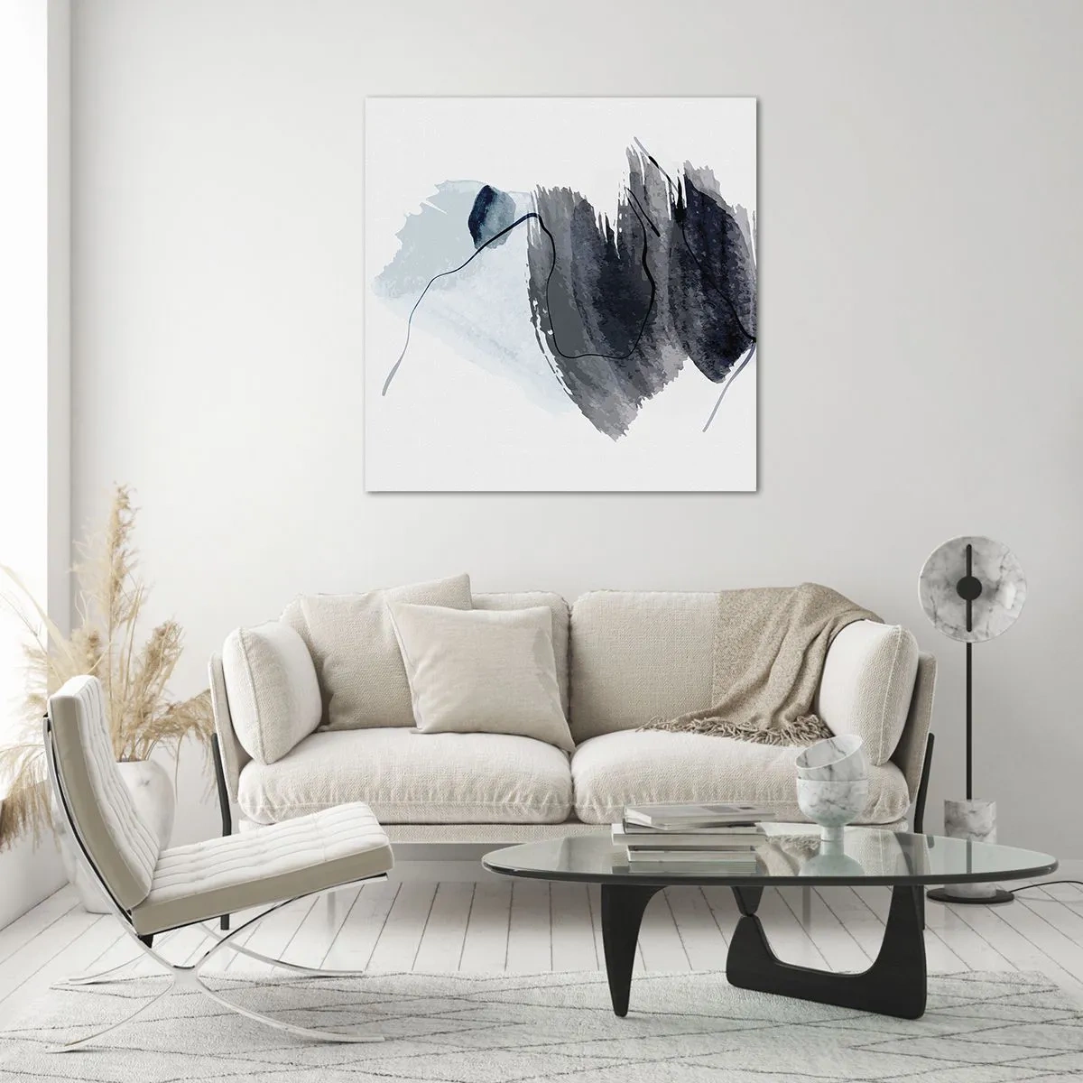 Impression sur verre - Image sur verre - Intensité et mouvement - 40x40 cm