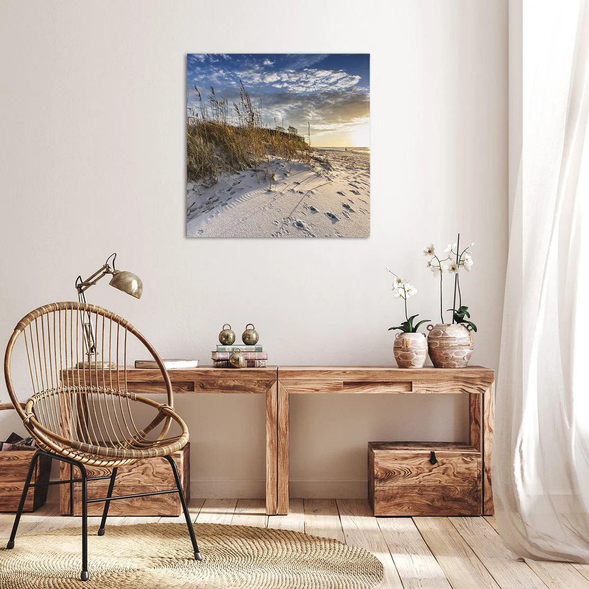 Impression sur toile - Image sur toile - Invitation à la ballade - 70x70 cm