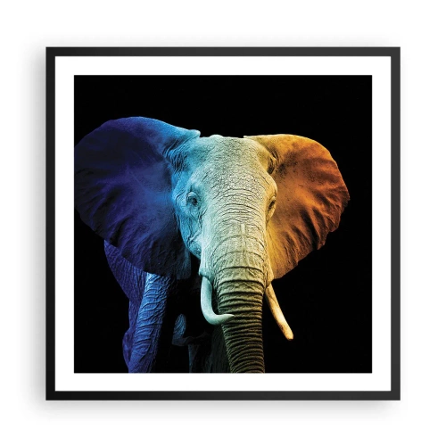 Affiche dans un cadre noir - Poster - Excentrique, pas bizarre - 60x60 cm