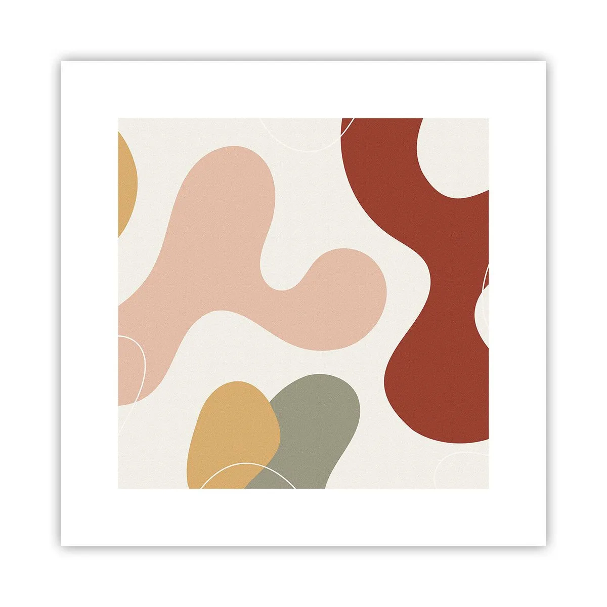Affiche - Poster - Entrelac - 30x30 cm