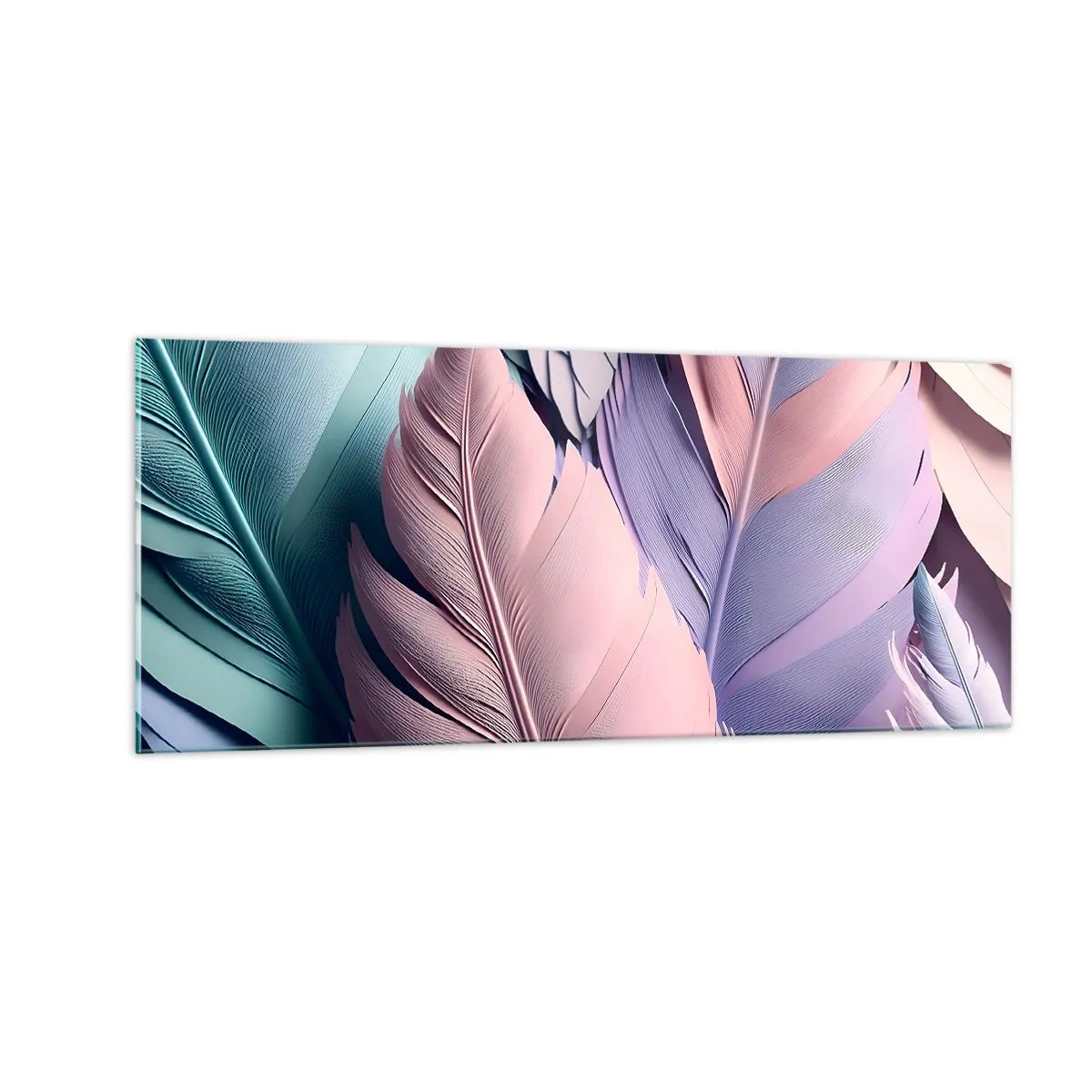 Impression sur verre - Image sur verre - Oiseau chic - 100x40 cm