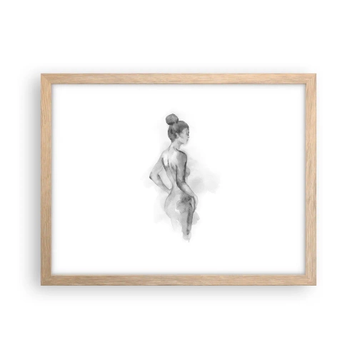 Affiche dans un chêne clair - Poster - Belle comme une peinture - 40x30 cm