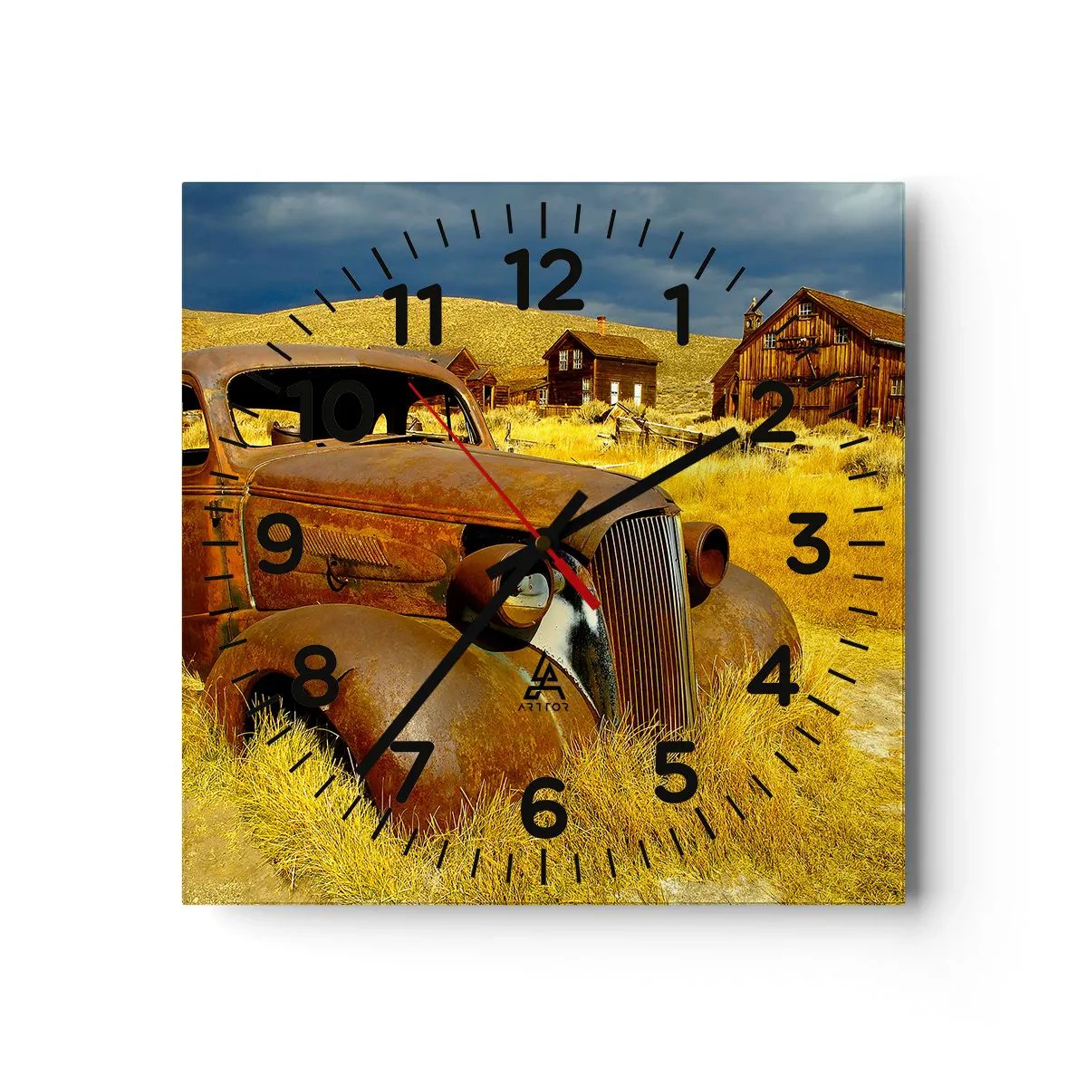 Horloge murale - Pendule murale - Repos bien mérité - 30x30 cm