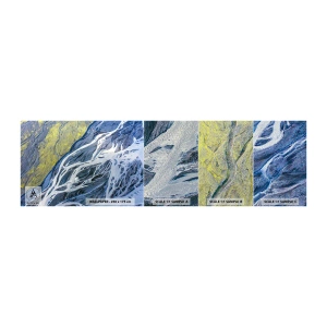 Échantillon de Papier Peint Premium Sand - Peintures rupestres de la nature - Abstraction, Morceau, Glacier - 100x30 cm
