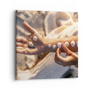 Impression sur toile - Image sur toile - La beauté à portée de main - 30x30 cm