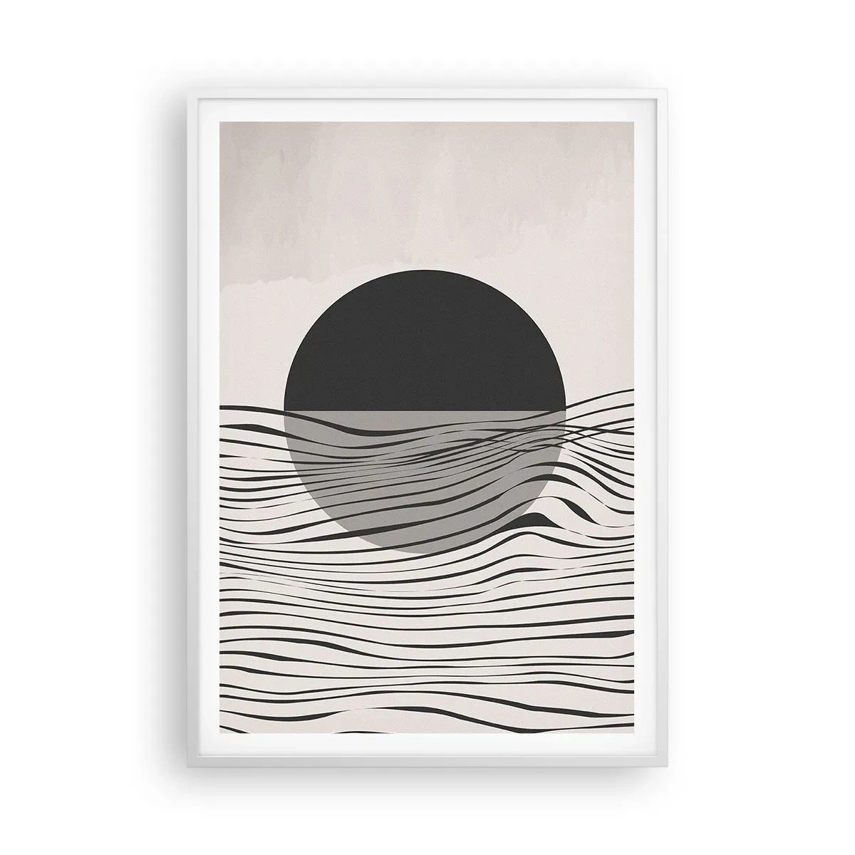 Affiche dans un cadre blanc - Poster - Demi composition - 70x100 cm