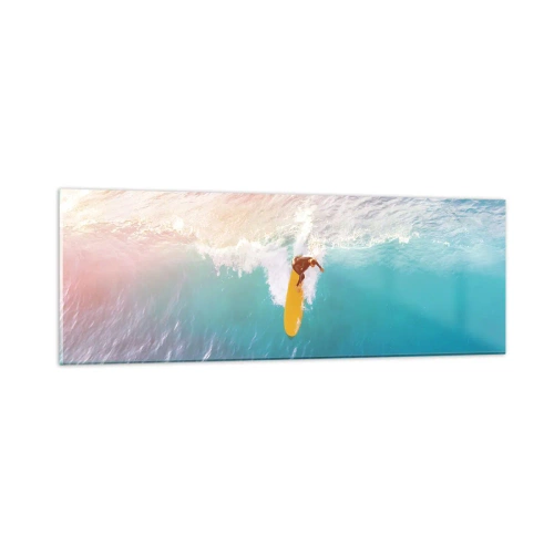 Impression sur verre - Image sur verre - Le cavalier de l'océan - 90x30 cm