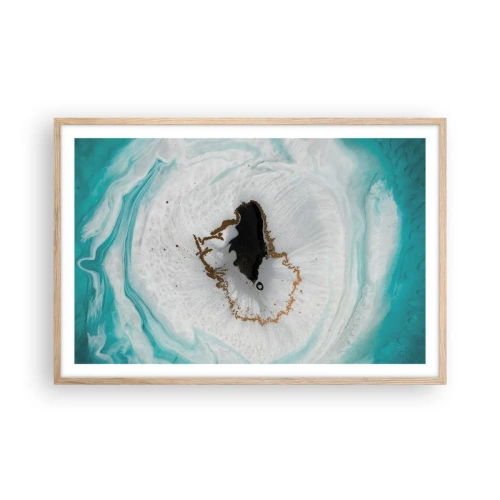 Affiche dans un chêne clair - Poster - Pénétrer à l'intérieur - 91x61 cm