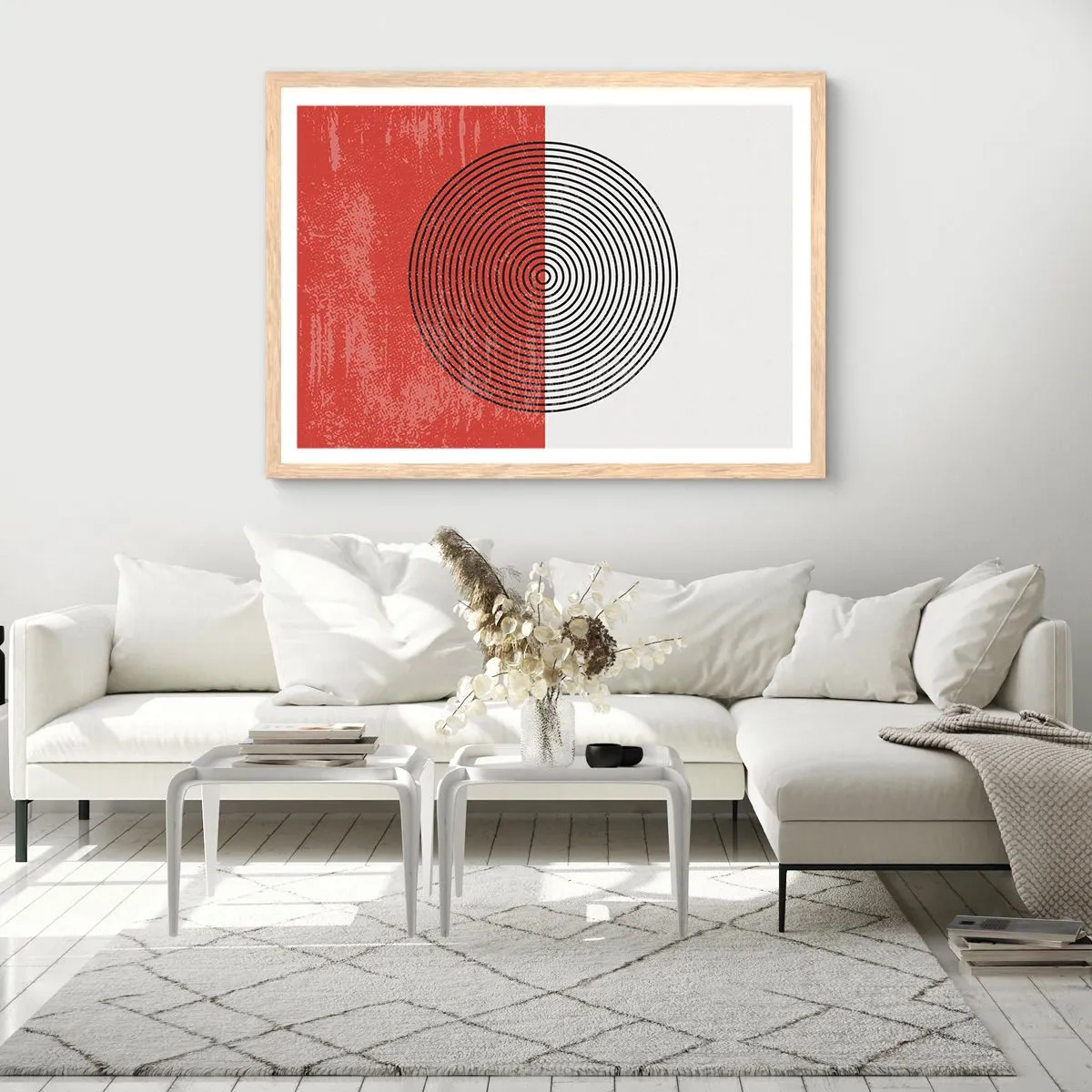 Affiche dans un chêne clair - Poster - Dans le mille - 91x61 cm