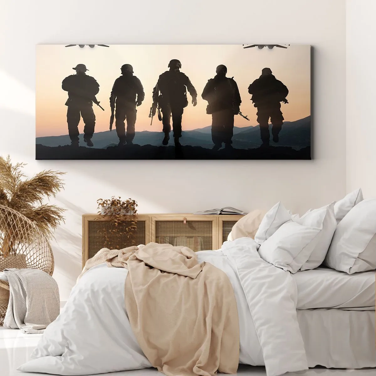 Impression sur toile - Image sur toile - Bienvenue dans notre monde - 90x30 cm