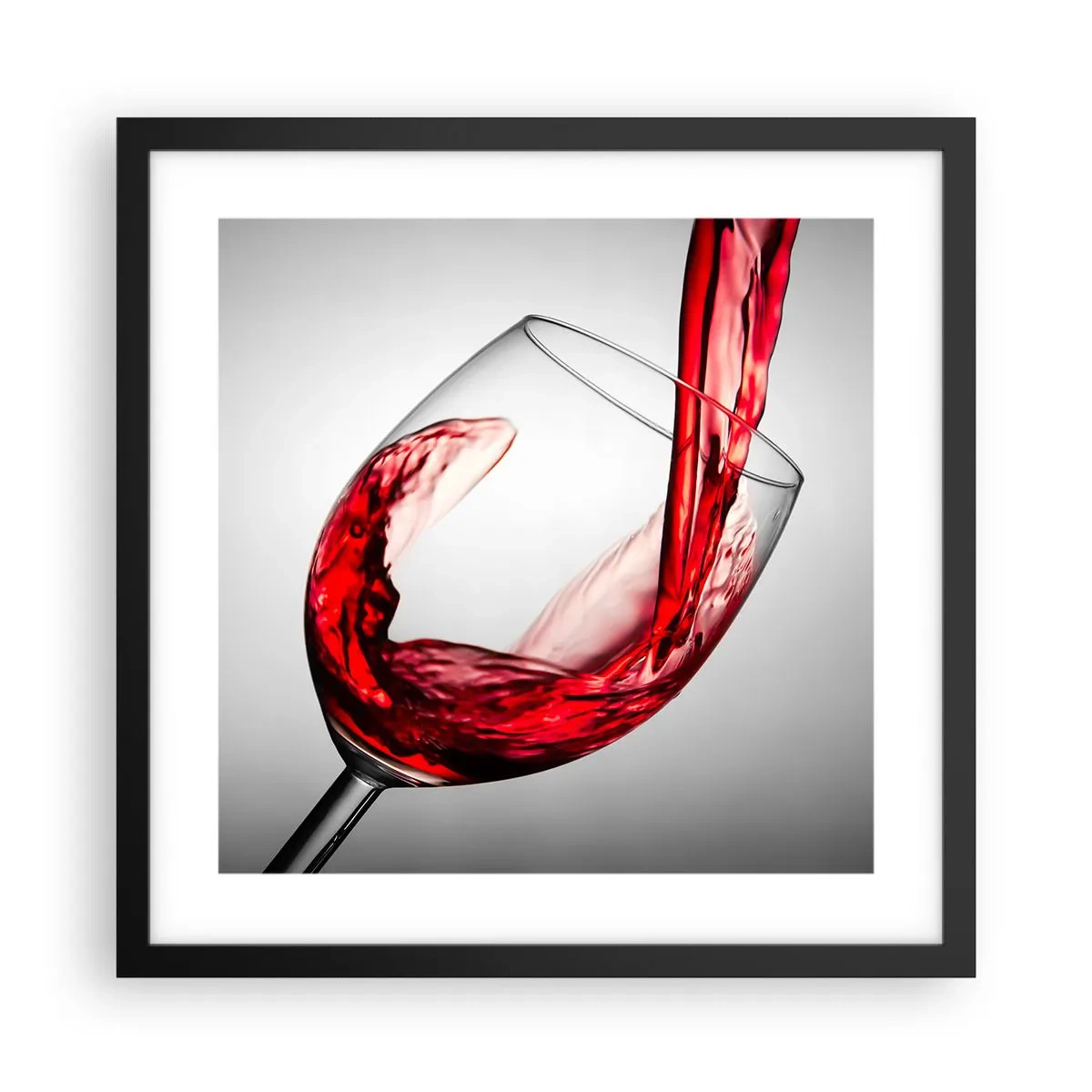 Affiche dans un cadre noir - Poster - Nuance - mouvement - son - 40x40 cm