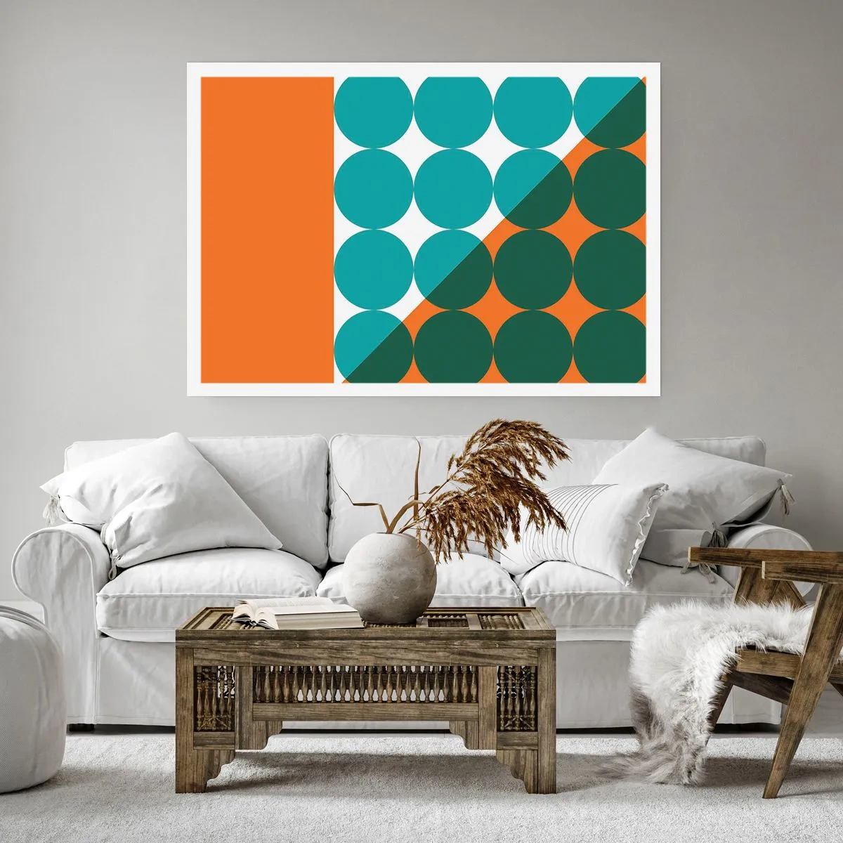 Affiche - Poster - En haut et en diagonale - 50x40 cm