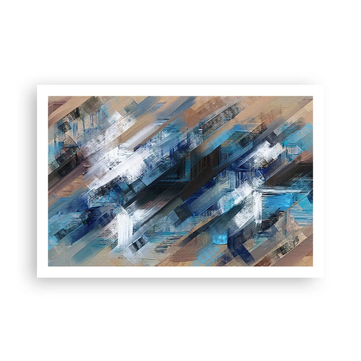 Affiche - Poster - Diagonale de bleus - 91x61 cm