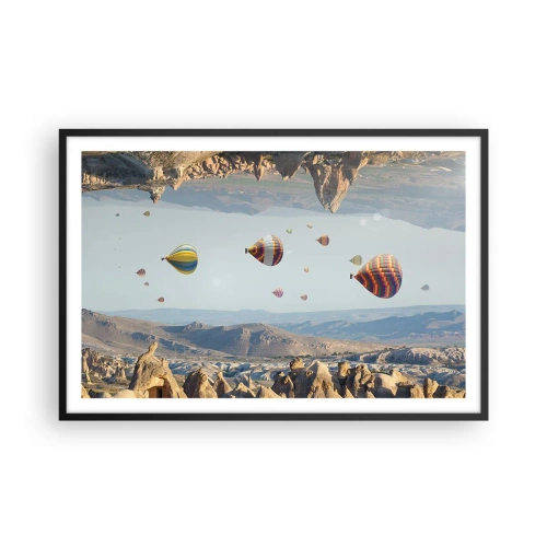 Affiche dans un cadre noir - Poster - Ici, tout est possible - 91x61 cm