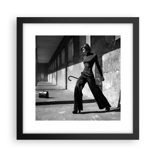 Affiche dans un cadre noir - Poster - Élégance urbaine - 30x30 cm