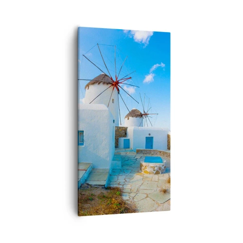 Impression sur toile - Image sur toile - Le vent bleu de la mer - 55x100 cm