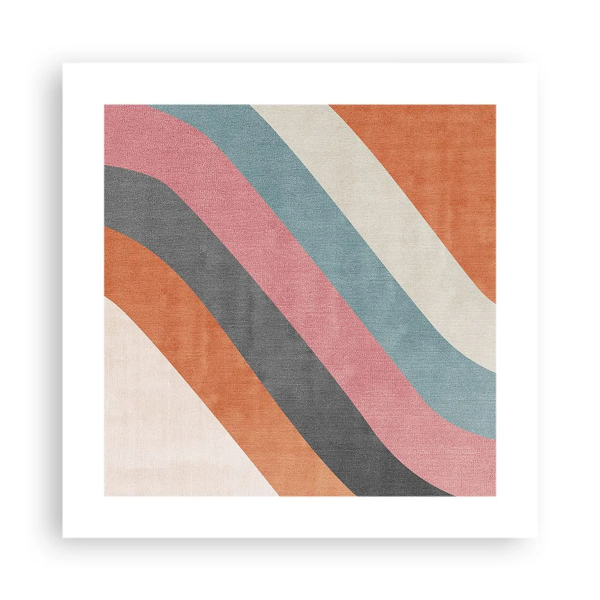 Affiche - Poster - Composition diagonale – mouvement - 40x40 cm