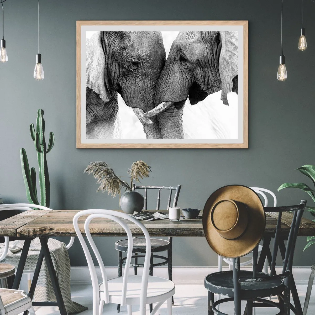 Affiche dans un chêne clair - Poster - Confession sincère - 100x70 cm