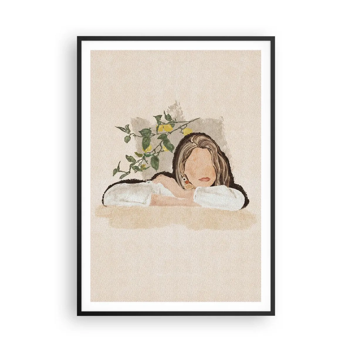 Affiche dans un cadre noir - Poster - La beauté du sud - 70x100 cm