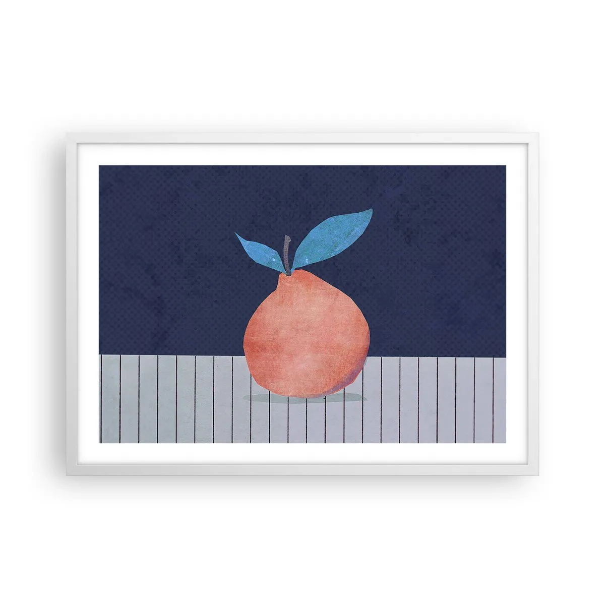 Affiche dans un cadre blanc - Poster - Convexité et plan - 70x50 cm