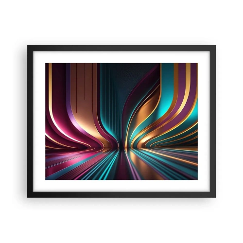 Affiche dans un cadre noir - Poster - Architektura światła - 50x40 cm