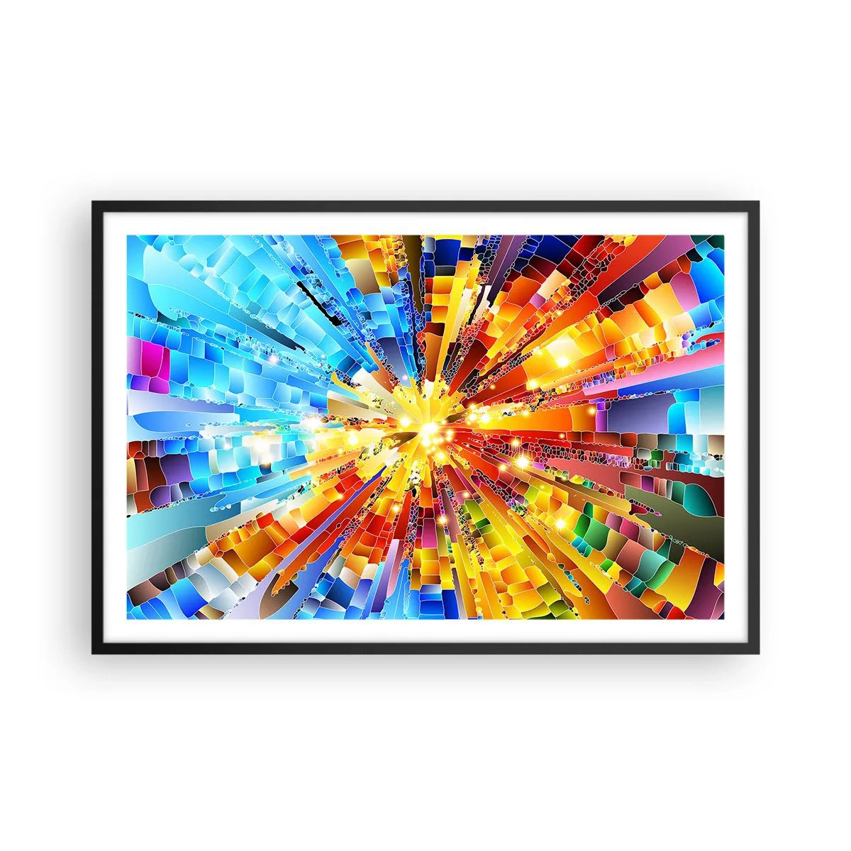 Affiche dans un cadre noir - Poster - In medias res - 91x61 cm