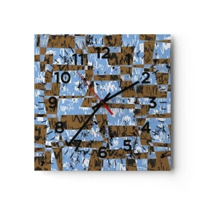 Horloge murale - Pendule murale - Une découpe non humaine - 40x40 cm