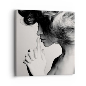 Impression sur toile - Image sur toile - A l'écoute d'elle-même - 40x40 cm