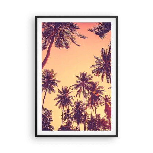 Affiche dans un cadre noir - Poster - Variation tropicale - 61x91 cm