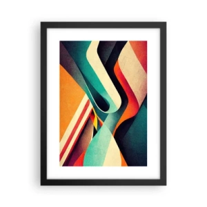 Affiche dans un cadre noir - Poster - Composition intense - 30x40 cm