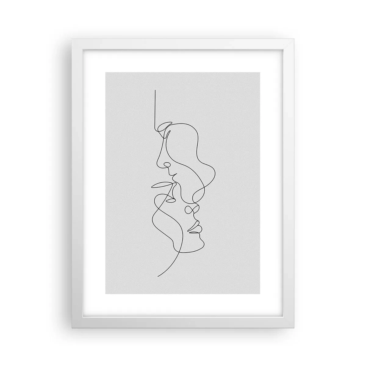 Affiche dans un cadre blanc - Poster - Chaleur de désir renaissant - 30x40 cm