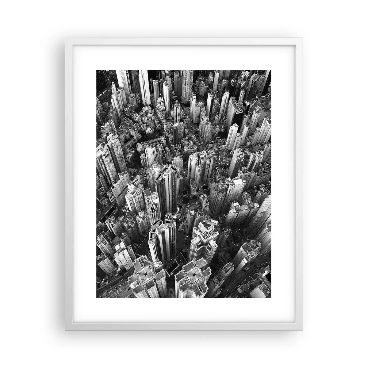 Affiche dans un cadre blanc - Poster - Toujours de plus en plus haut - 40x50 cm