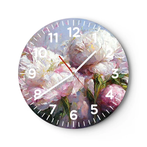 Horloge murale - Pendule murale - Un bouquet plein de vie - 30x30 cm