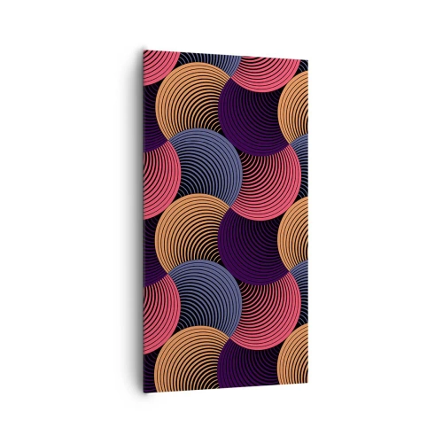Impression sur toile - Image sur toile - Dans un rythme circulaire - 65x120 cm