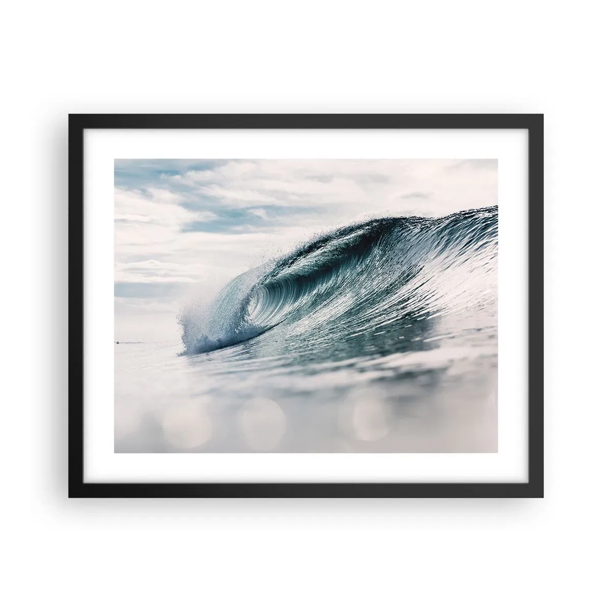 Affiche dans un cadre noir - Poster - Pic d'eau - 50x40 cm