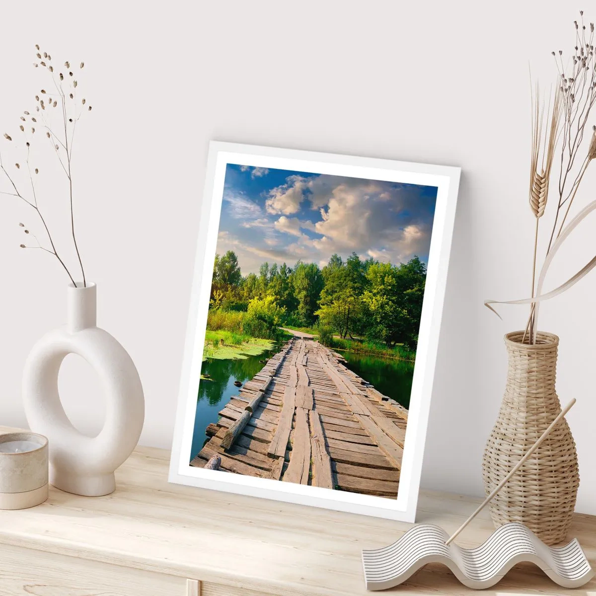 Affiche dans un cadre blanc - Poster - L'été, l'été partout - 50x70 cm