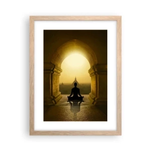 Affiche dans un chêne clair - Poster - Pleine harmonie - 30x40 cm