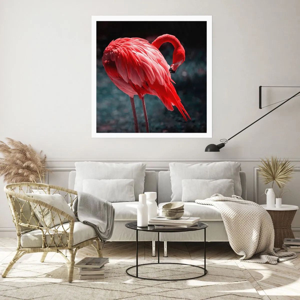 Affiche - Poster - Poème cramoisi de la nature - 60x60 cm