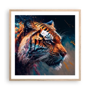 Affiche dans un chêne clair - Poster - Beauté sauvage - 60x60 cm