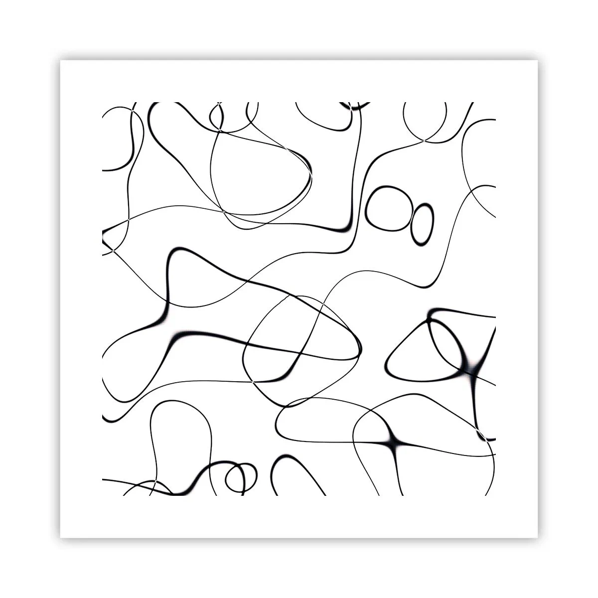 Affiche - Poster - Le chemin de la vie, les voies du hasard - 40x40 cm